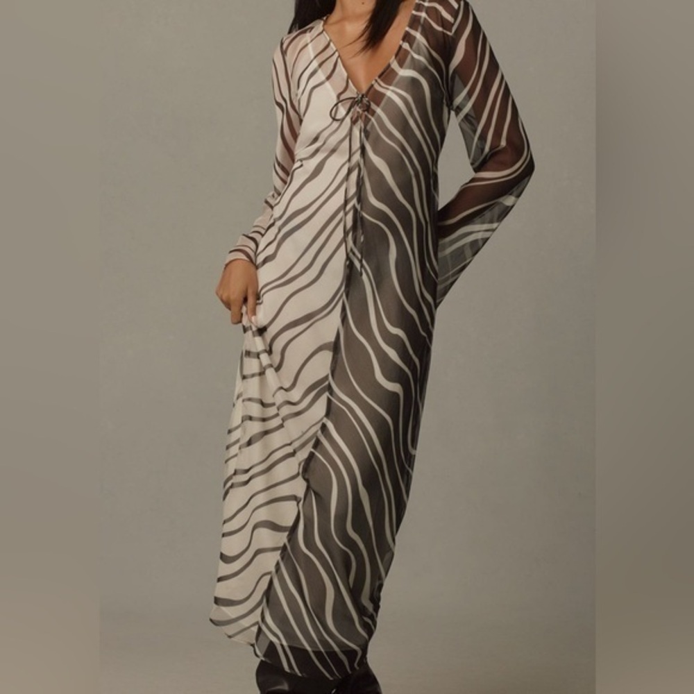 Anthropologie Significant Other Salma Long Sleeve Midi Dress. NWT